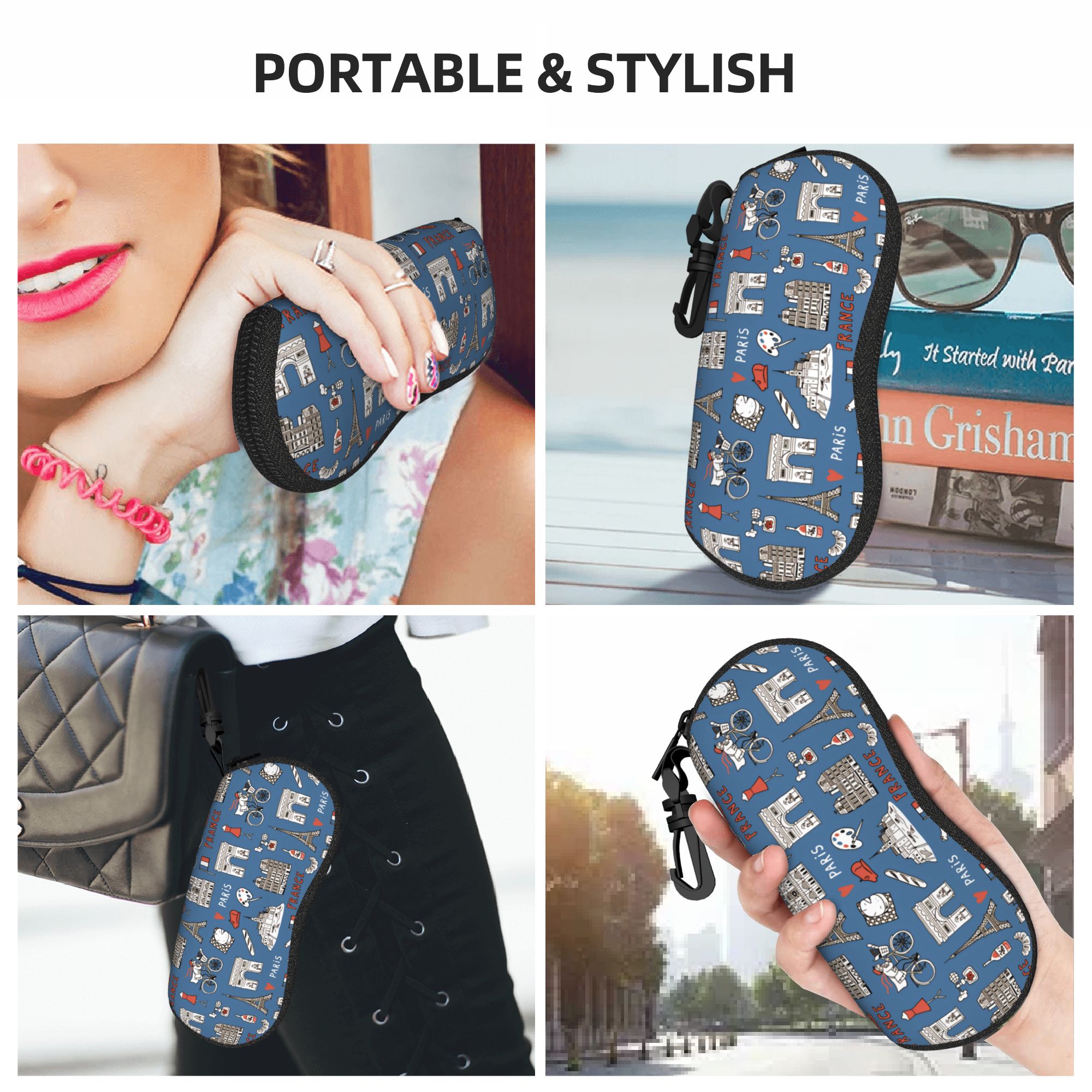 Men'S Accessories Paris - Francuskie etui na okulary Paryż, modne,
