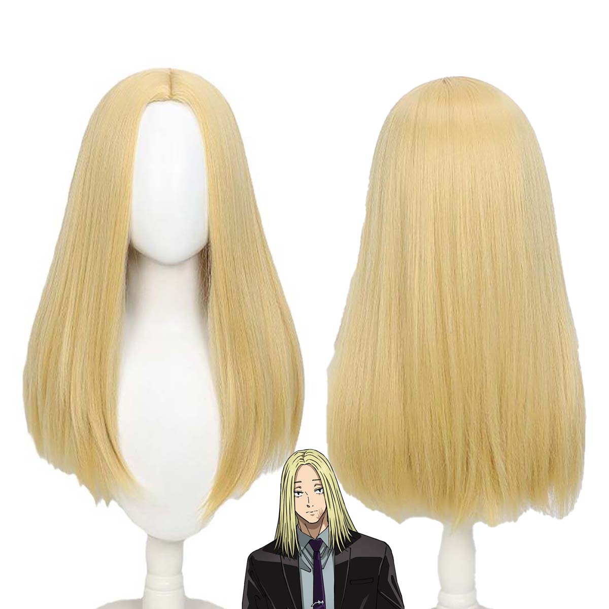 Men'S Accessories Paris - Peruka syntetyczna, długa, blond, odporna na
