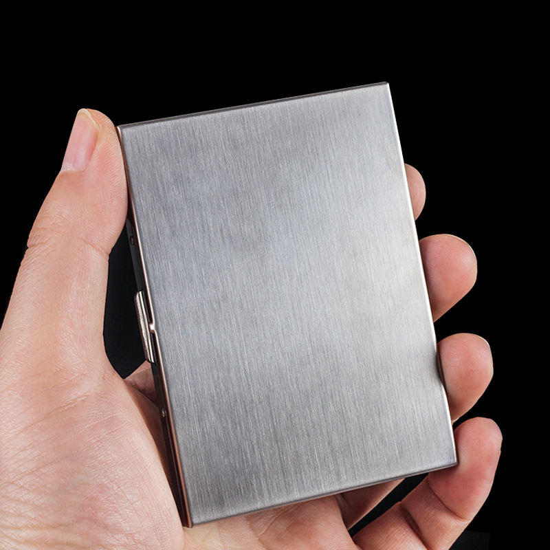 Men'S Accessories Case - Stal nierdzewna, wysuwane, eleganckie etui na