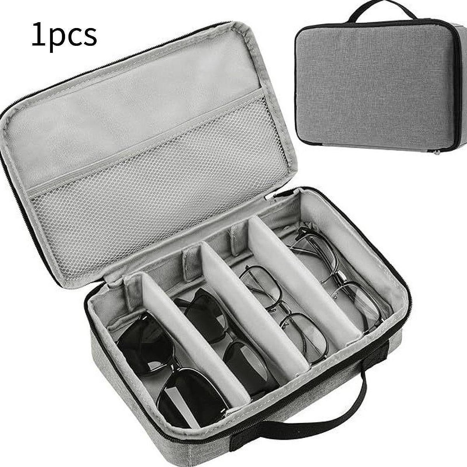 Men'S Accessories Organizer Tray - Podróżny organizer na okulary przeciwsłoneczne Zamek