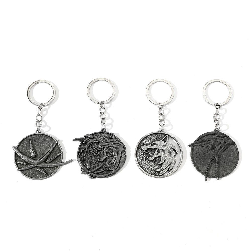 Brelok Vintage z Głową Wilka,  – Men'S Accessories Fashion recenzja i cena