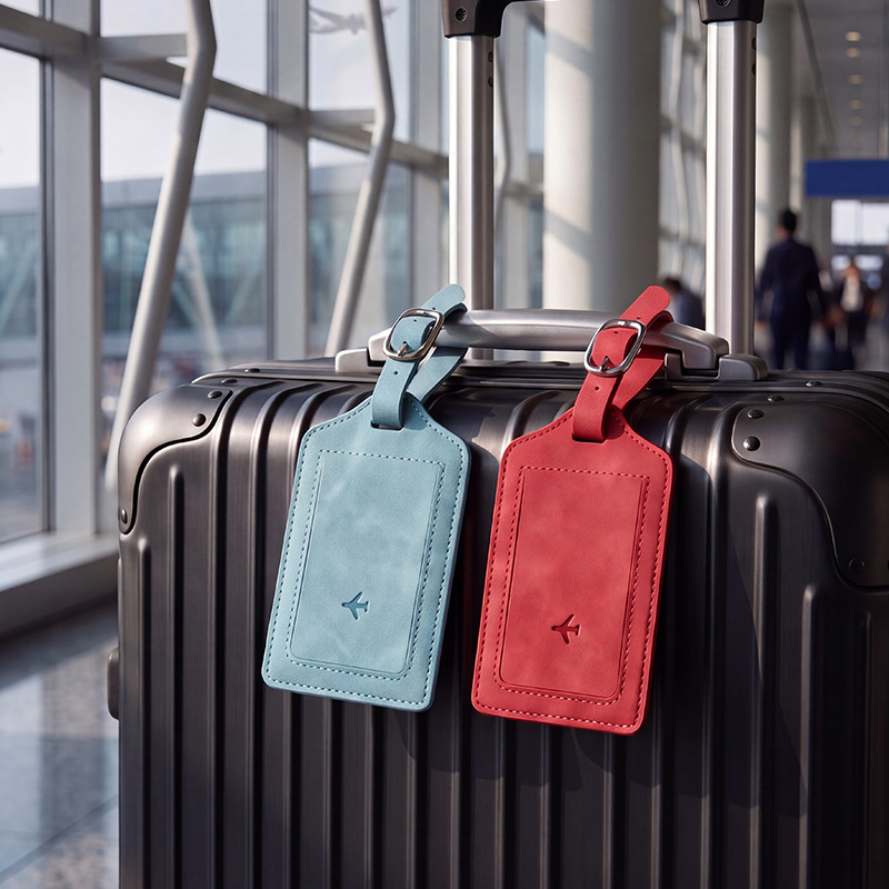 1 szt. etykieta na bagaż z PU  – Men'S Accessories Travel Bag recenzja i cena