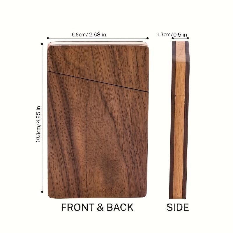 Przenośny drewniany wizytownik – Men'S Accessories Case recenzja i cena